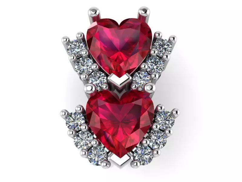 Heart Rubin Pendant 2010 3D print model_0