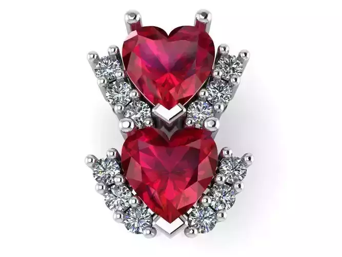 Heart Rubin Pendant 2010