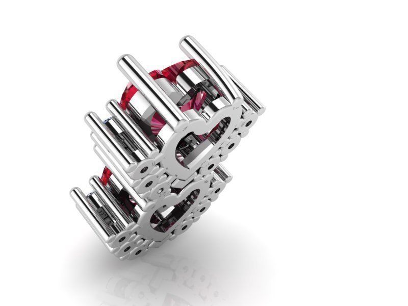 Heart Rubin Pendant 2010 3D print model_3