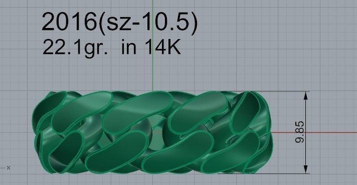 Cumin Chain Ring 2016 3D print model_4