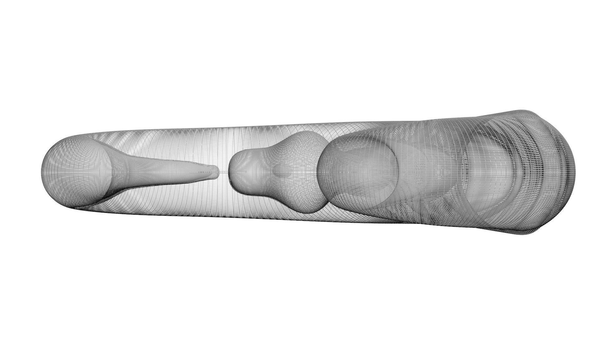 Axanthic Ball Python Snake 3D model_28