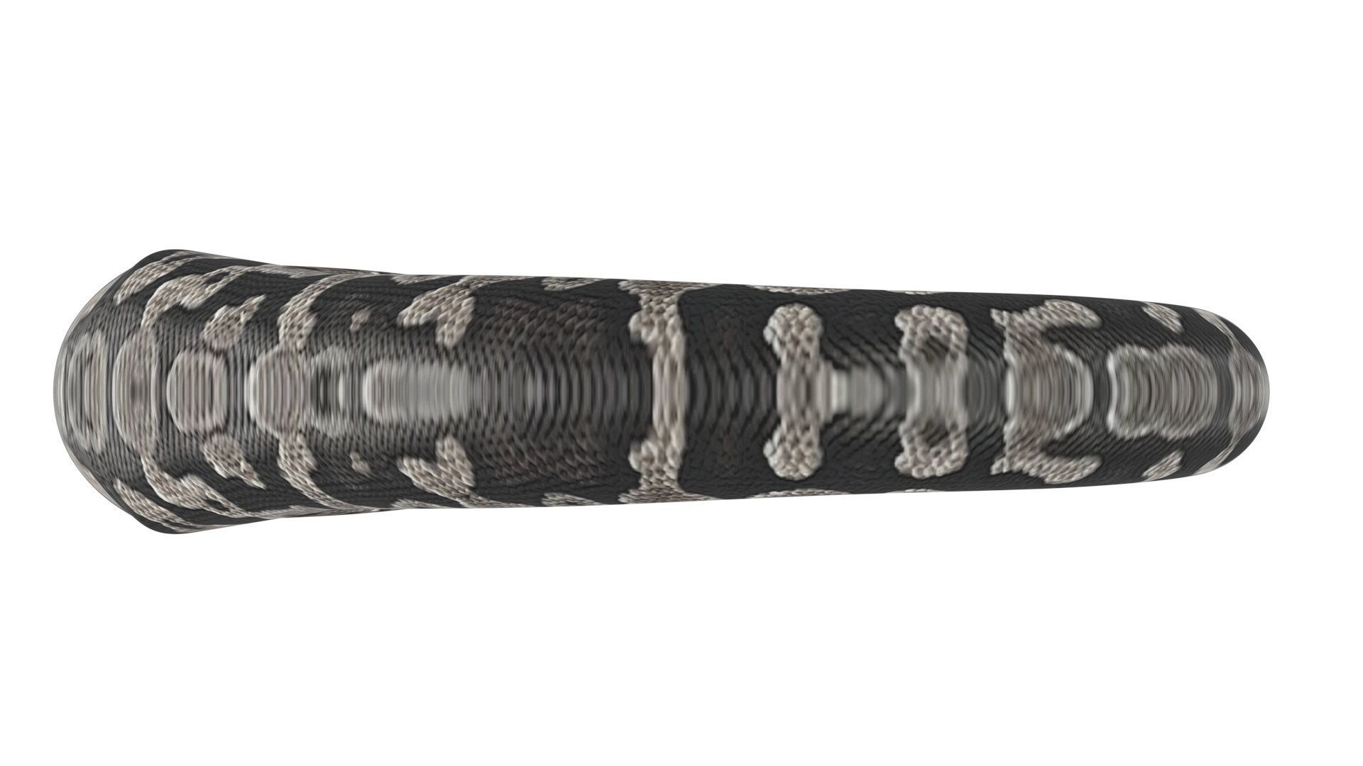 Axanthic Ball Python Snake 3D model_15