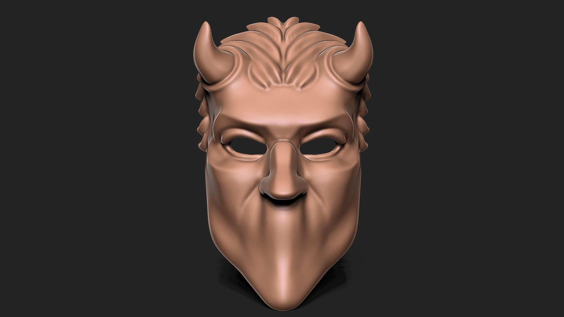 Ghost Nameless Ghoul Mask 3D print model_3