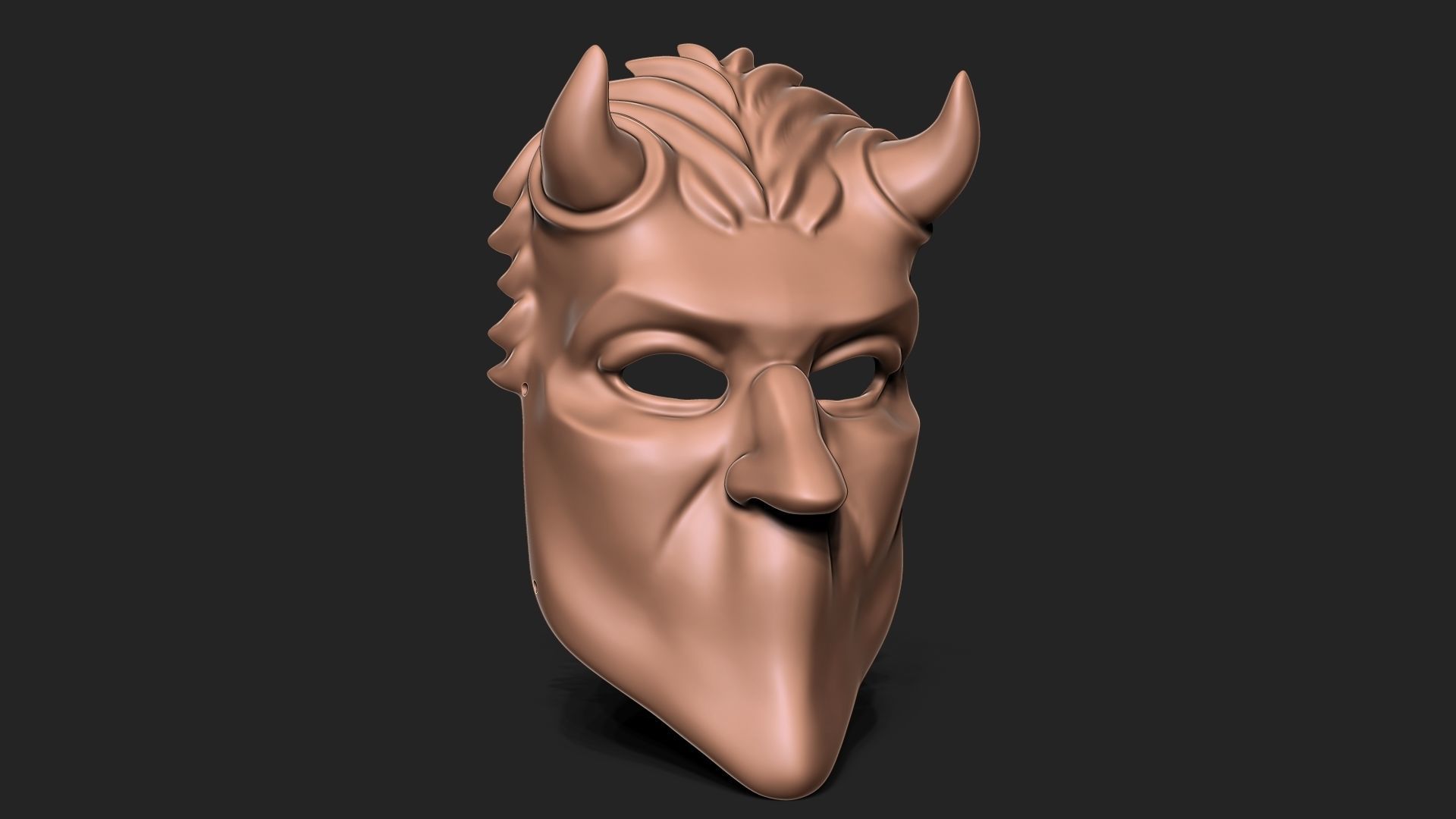 Ghost Nameless Ghoul Mask 3D print model_2