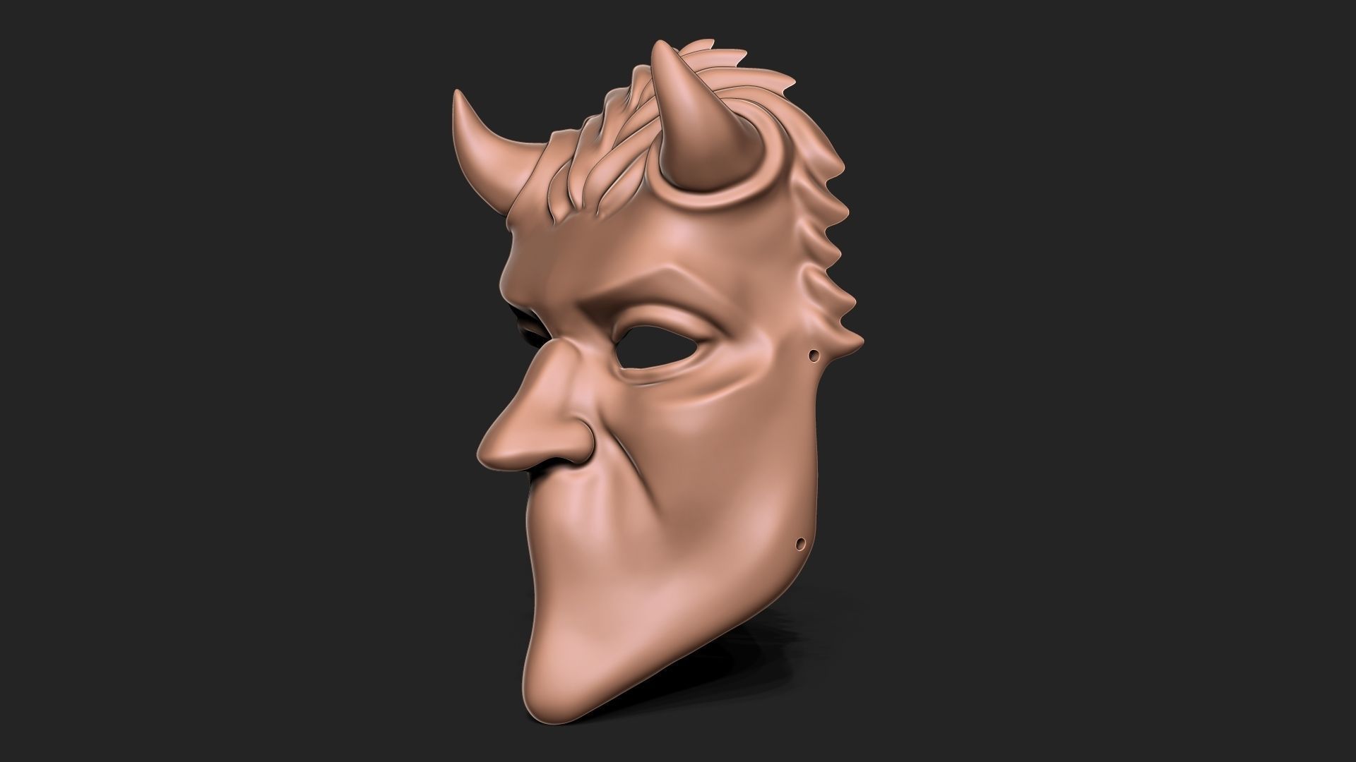 Ghost Nameless Ghoul Mask 3D print model_4