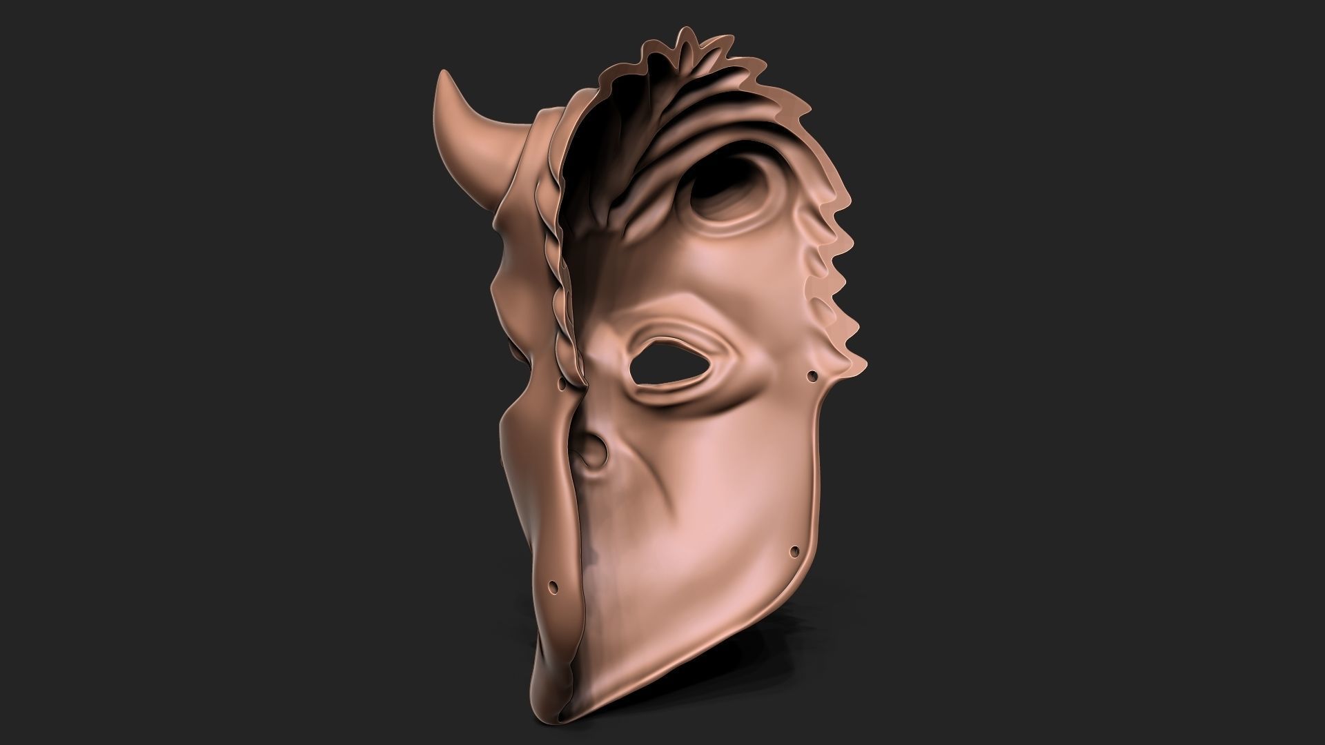 Ghost Nameless Ghoul Mask 3D print model_5