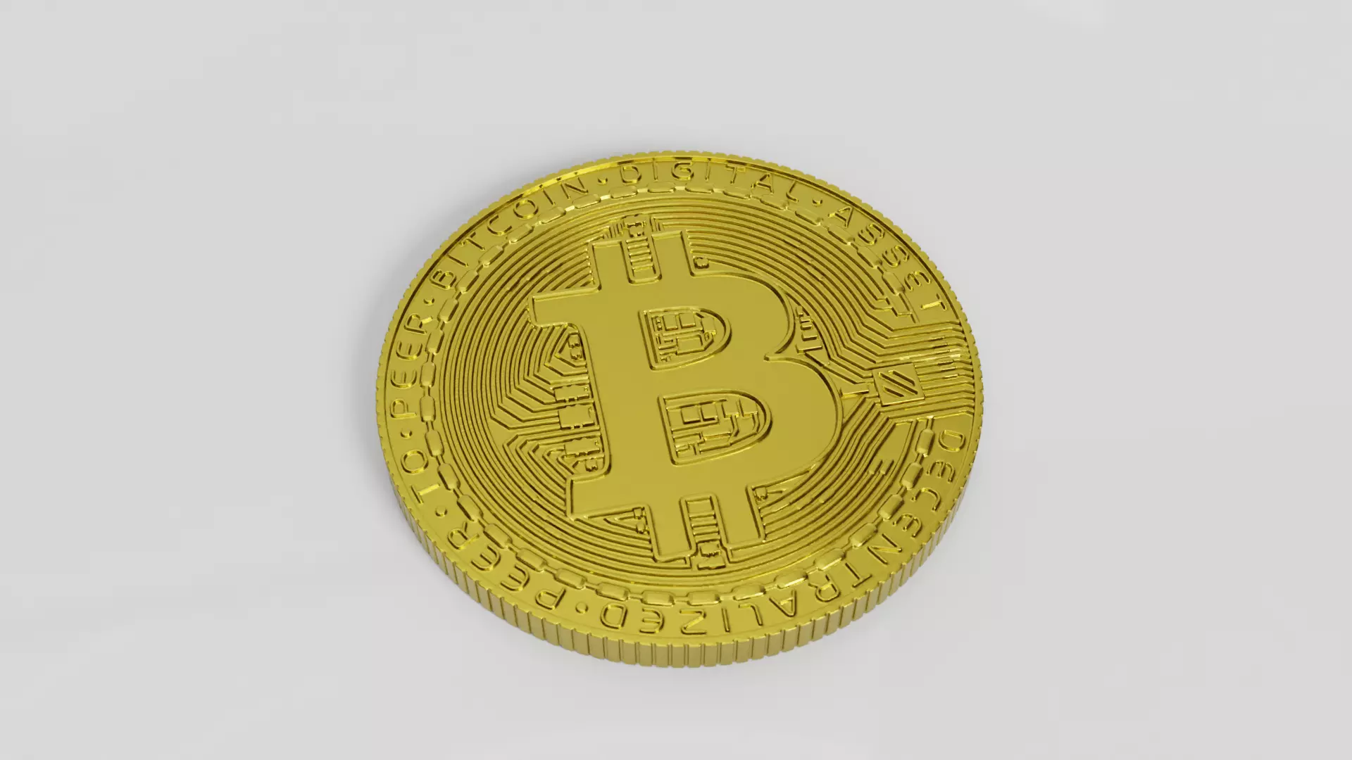 Bitcoin 3D print model