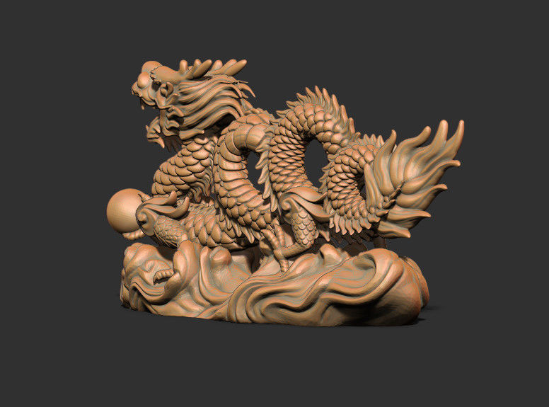 Dragon Statue for 3d Printing 3D print model_2
