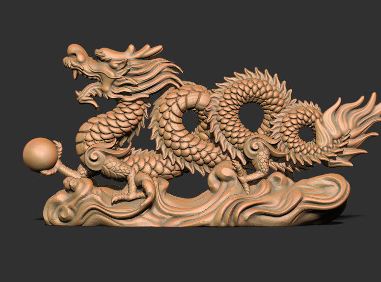Dragon Statue for 3d Printing 3D print model_1