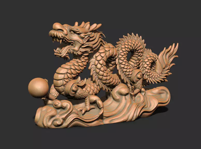 Dragon Statue for 3d Printing 3D print model_0