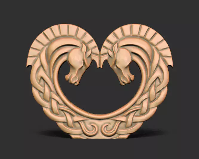 Horse Head Pendant for 3d Printing 3D print model