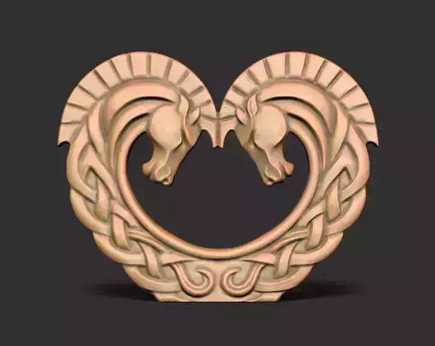 Horse Head Pendant for 3d Printing