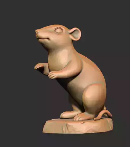 Rat Statue for 3d Pringting