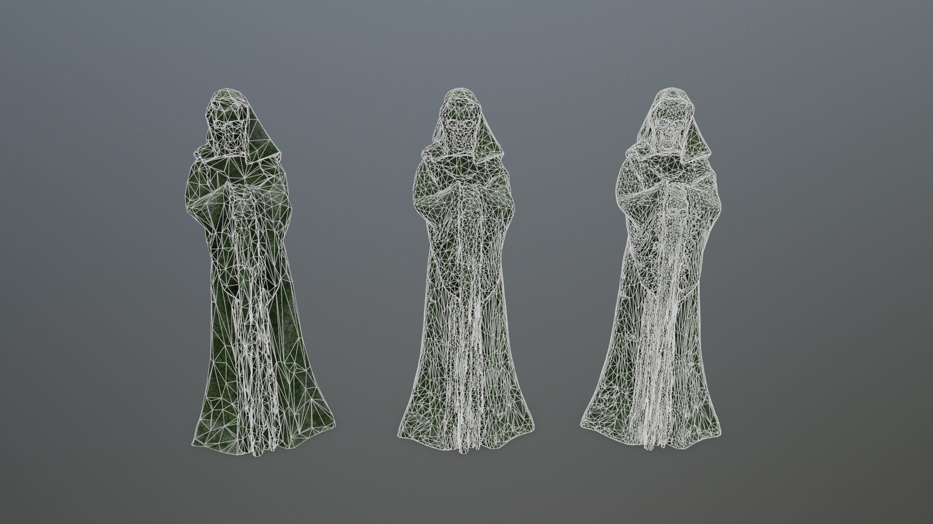 statue    Low-poly 3D model_11