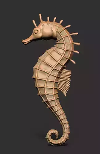 Seahorse Statue for 3d Printing 3D print model