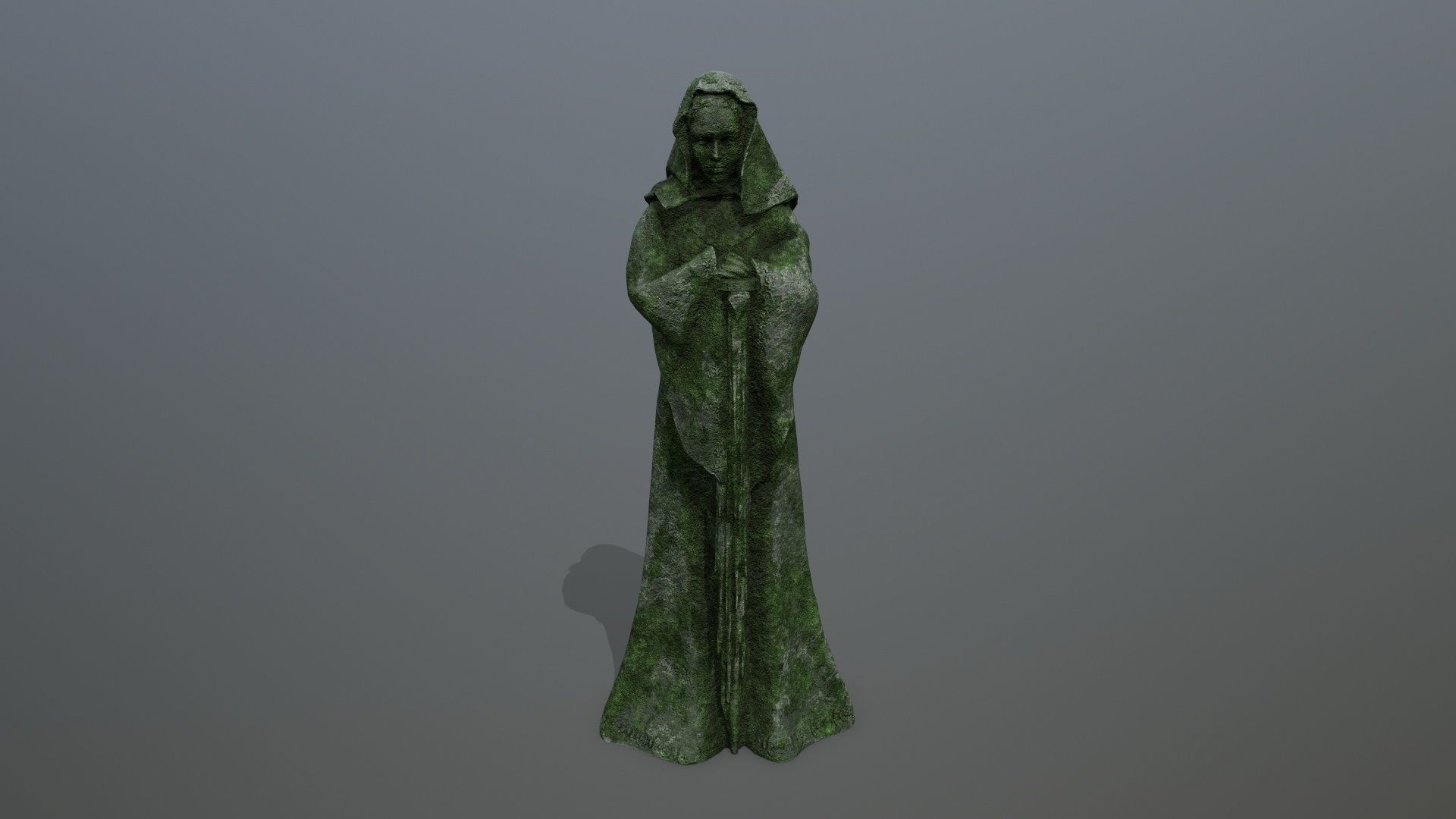 statue   Low-poly 3D model_1