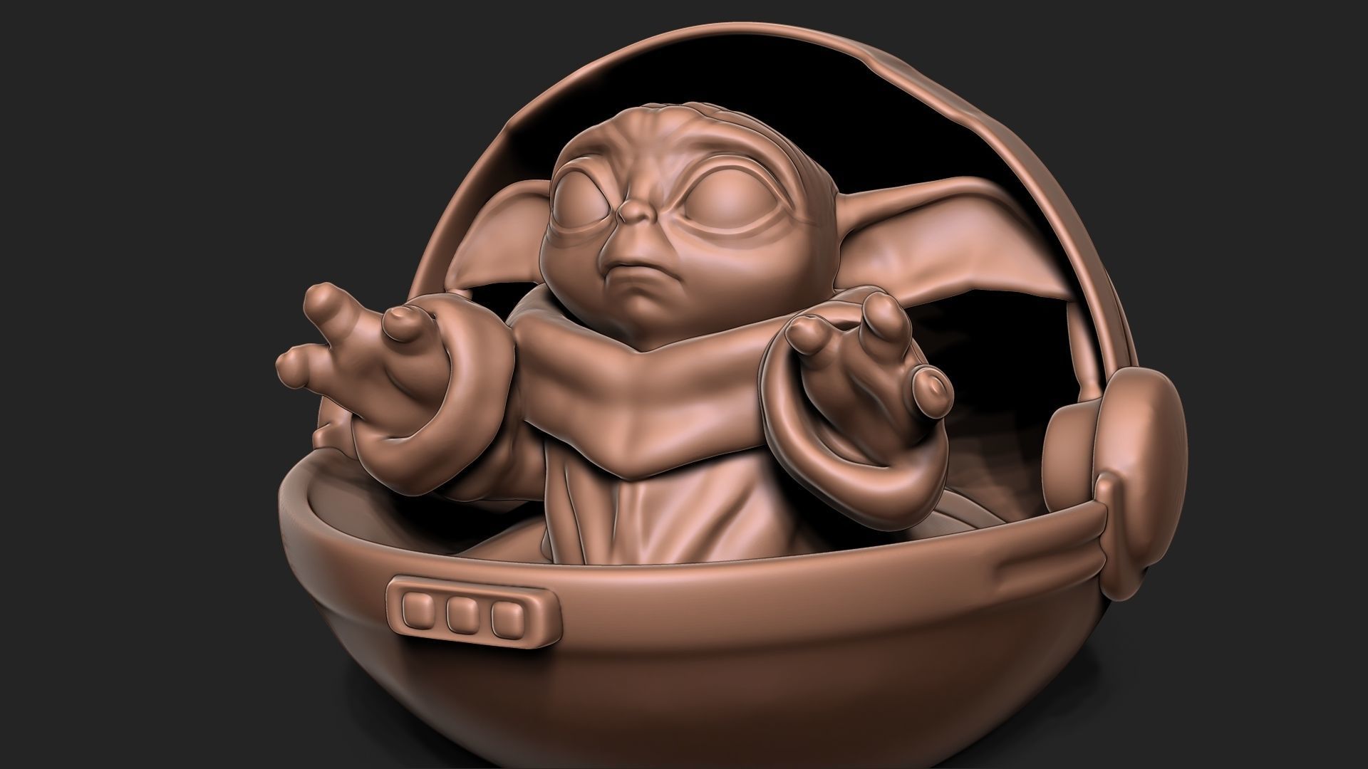 GROGU - Baby Yoda 3D print model_5