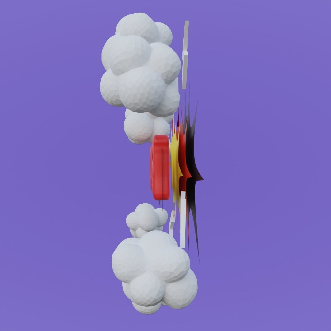 Crash FX for AR animated Low-poly 3D model_4