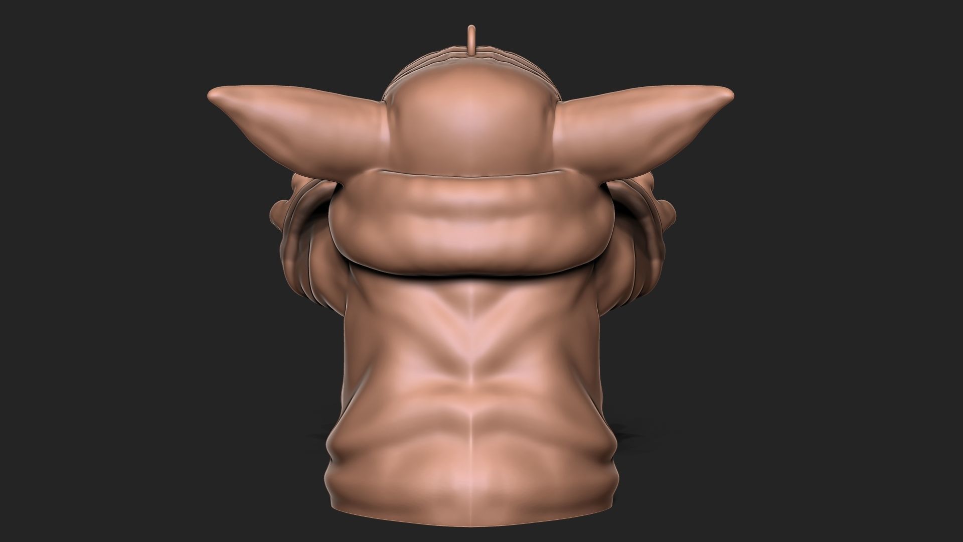 GROGU - Baby Yoda Keychain 3D print model_6