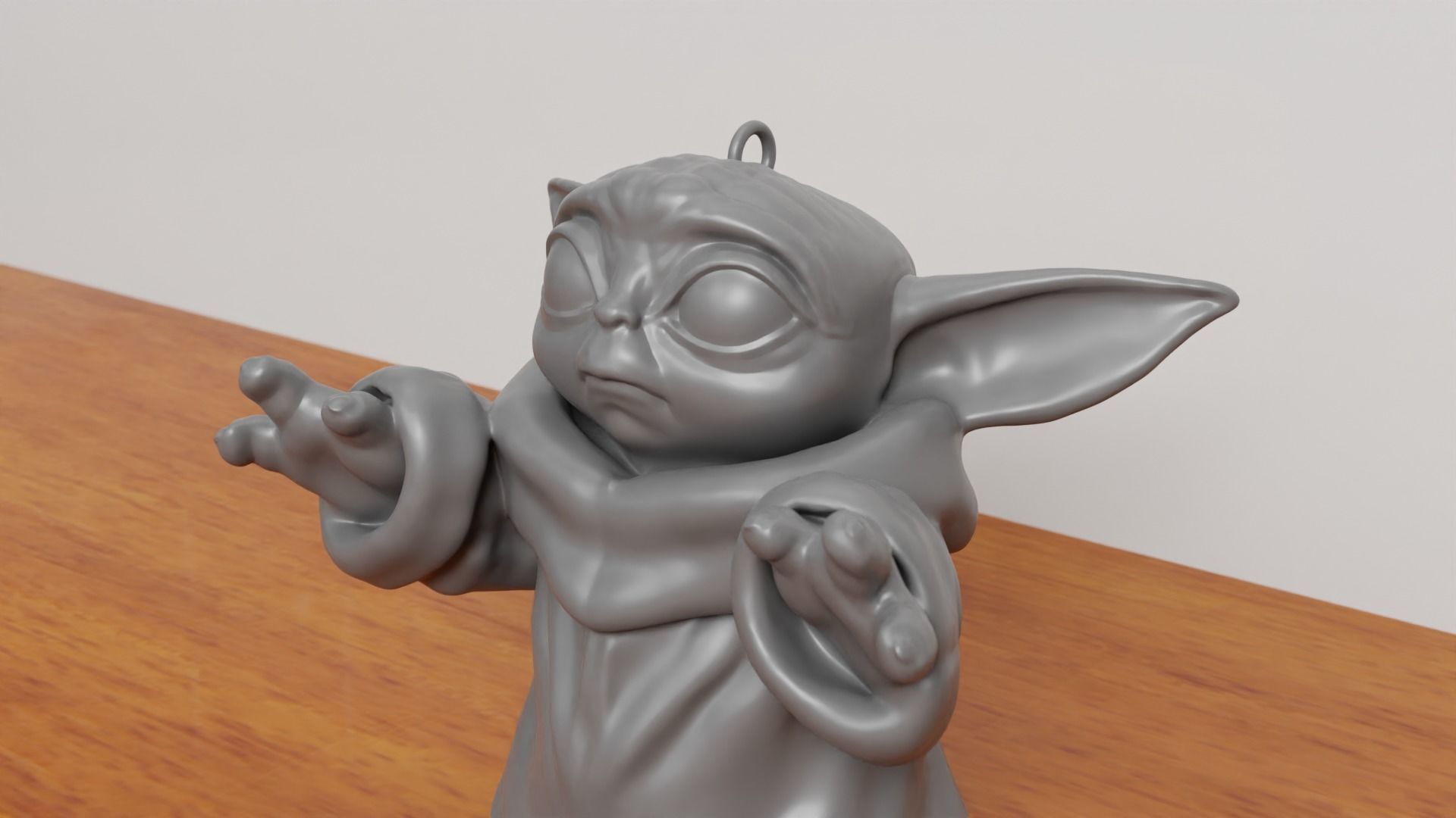 GROGU - Baby Yoda Keychain 3D print model_1