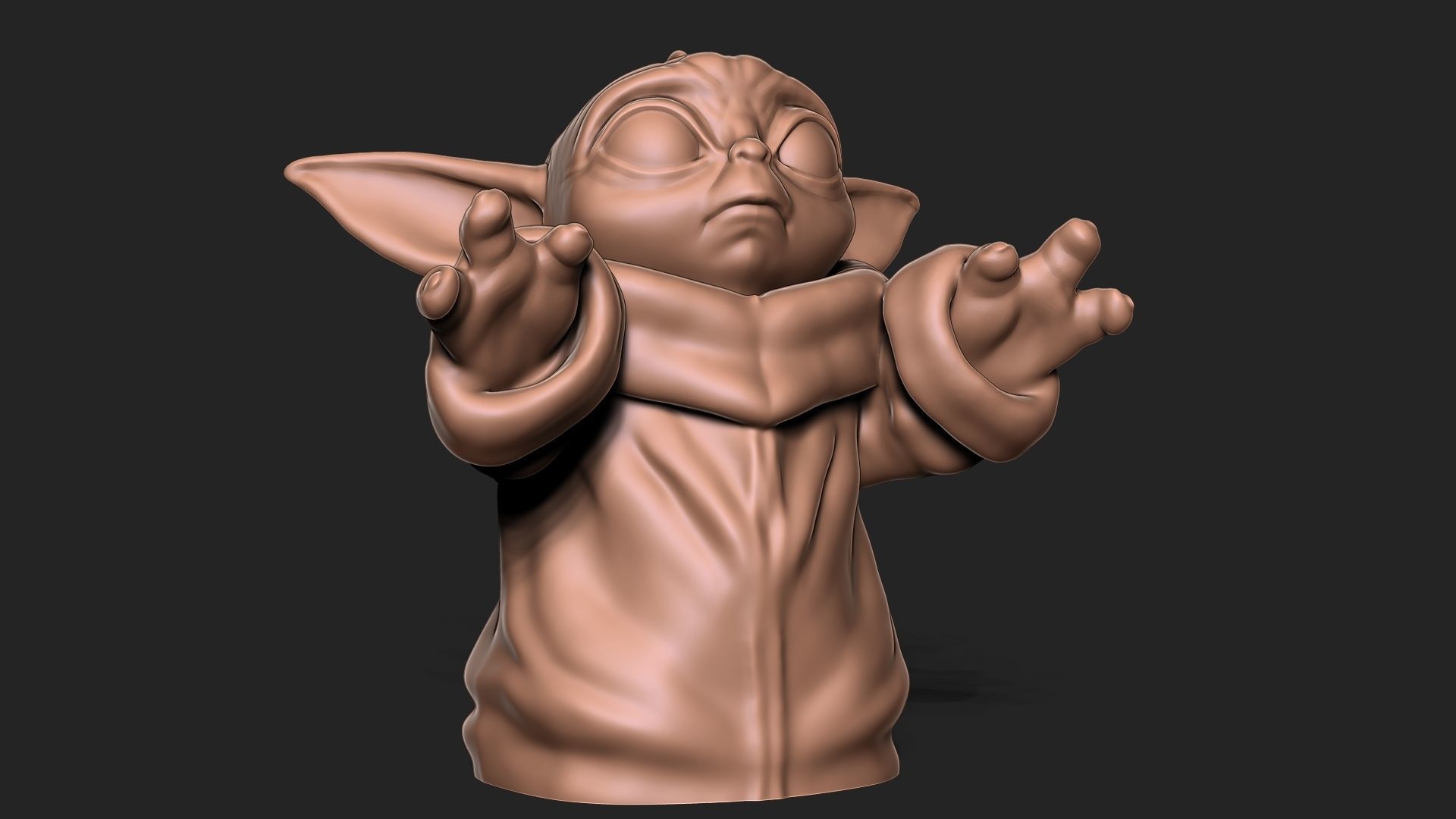 GROGU - Baby Yoda Keychain 3D print model_2