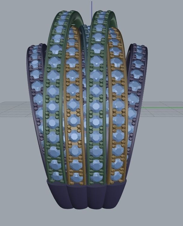 De GRISOGONO Allegra ring  3D print model_3