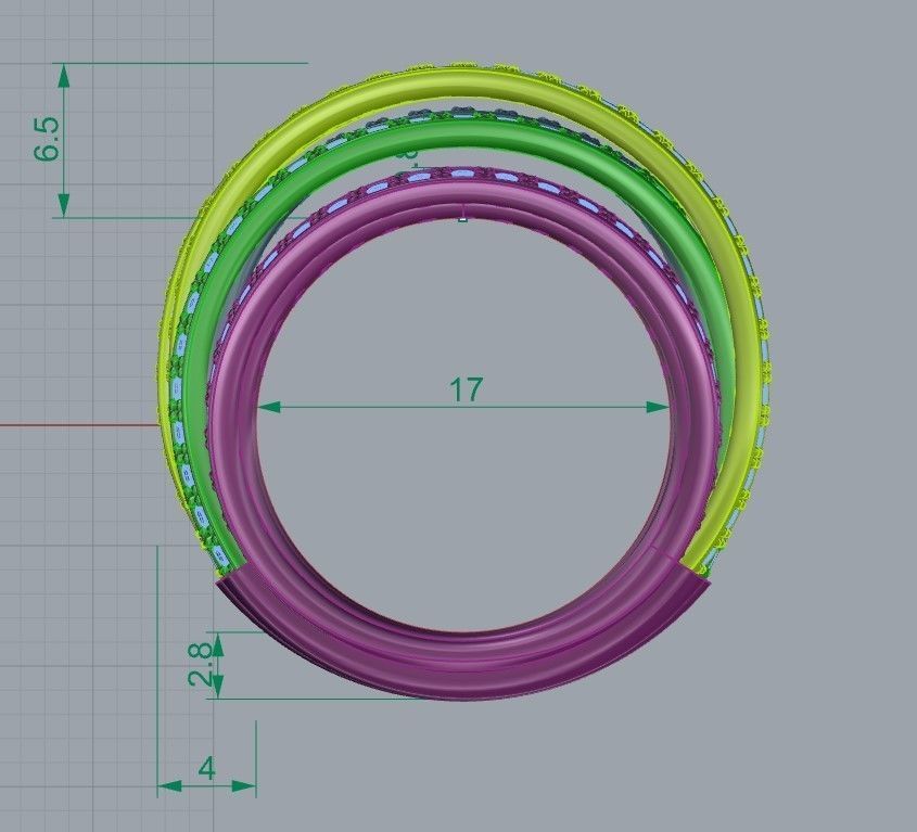 De GRISOGONO Allegra ring  3D print model_1