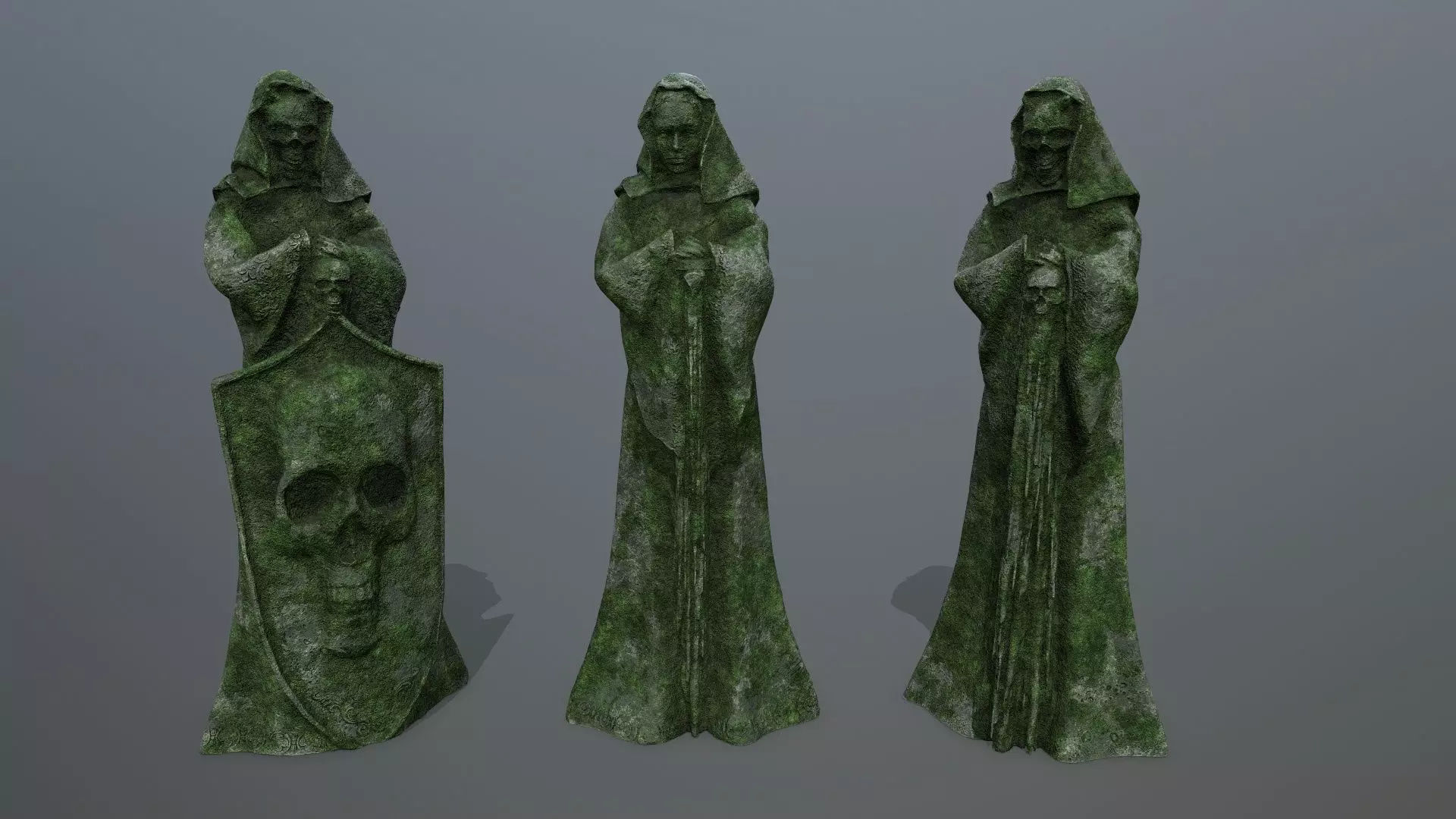 statue set  3D Model Collection_0