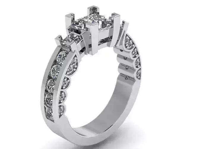 Princess Basket Setting Ring 2041