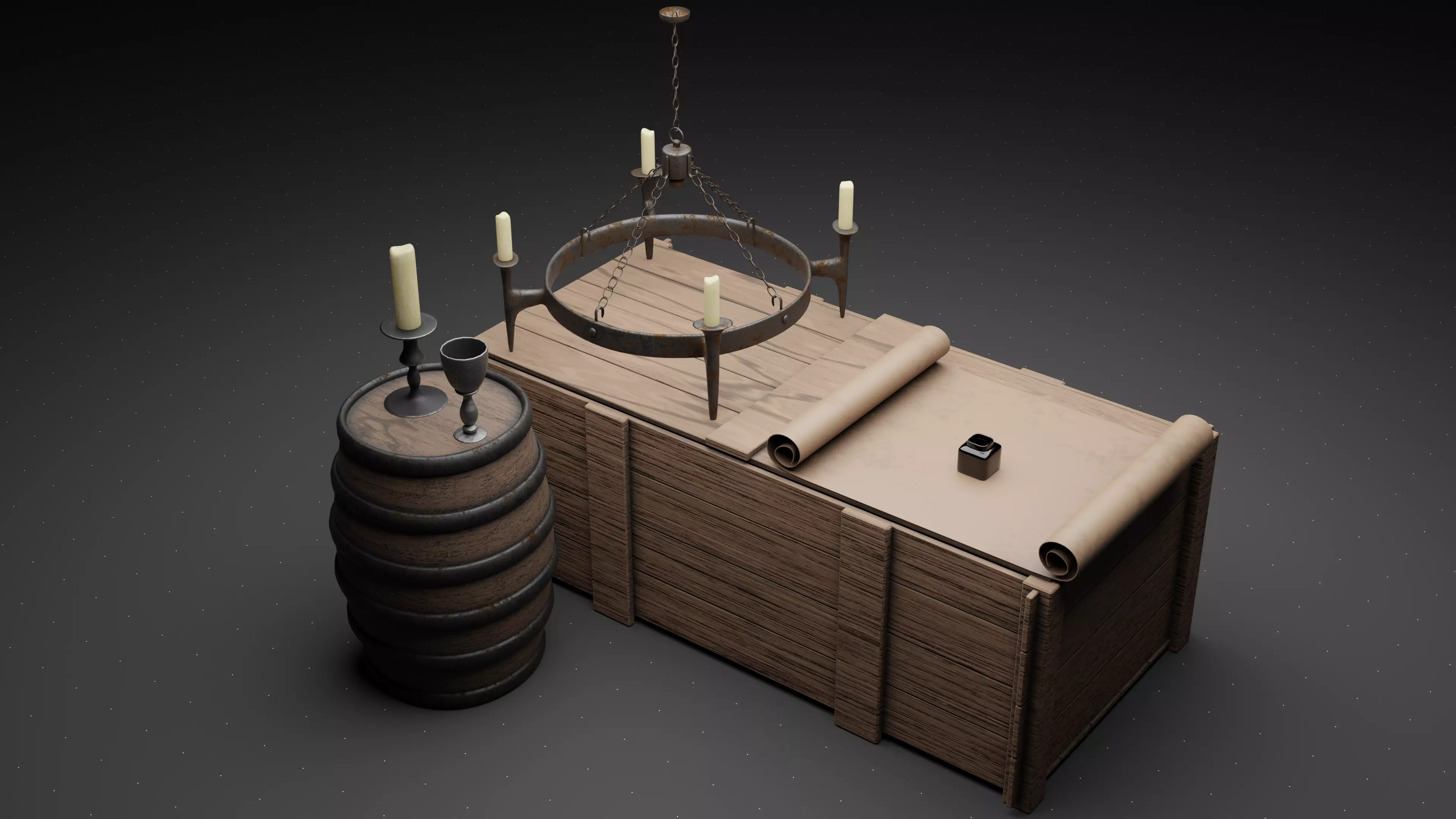 Medieval Castle Interior Asset Kit 3D model