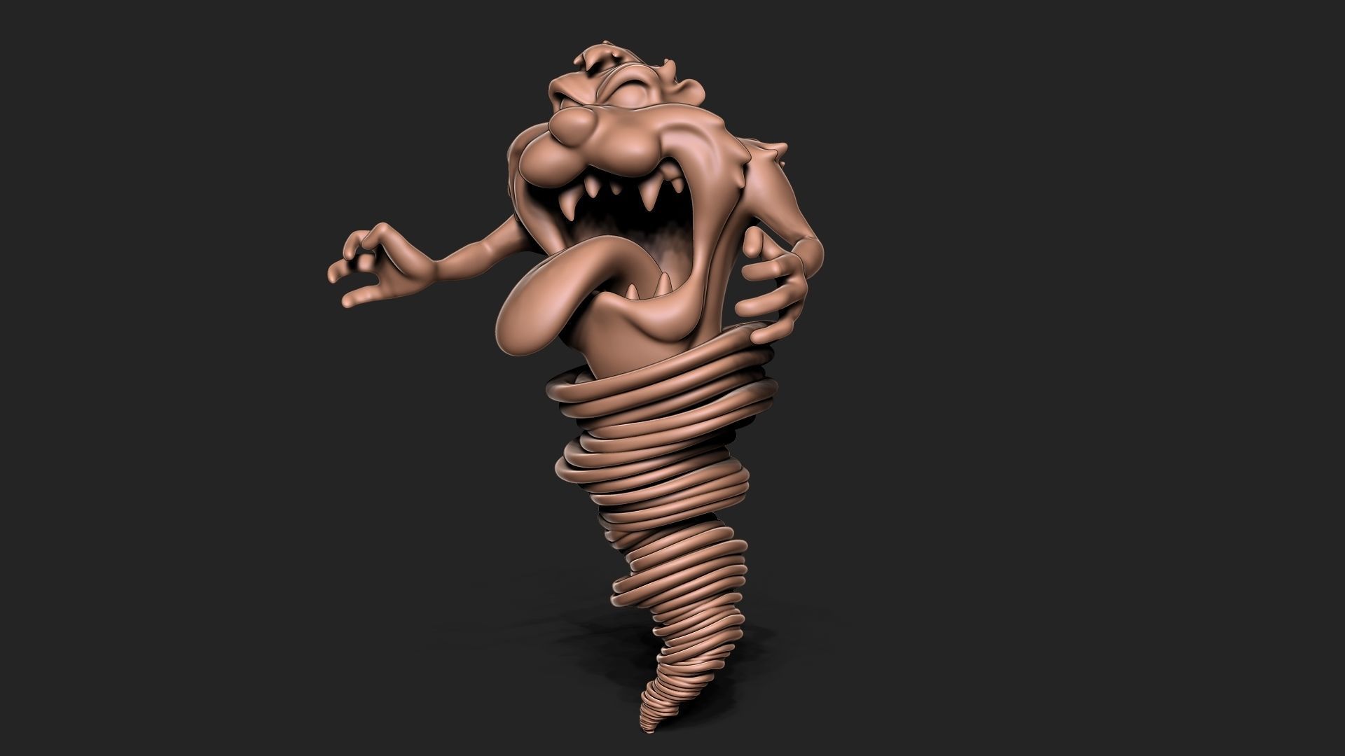 Tasmanian Devil 3D print model_5