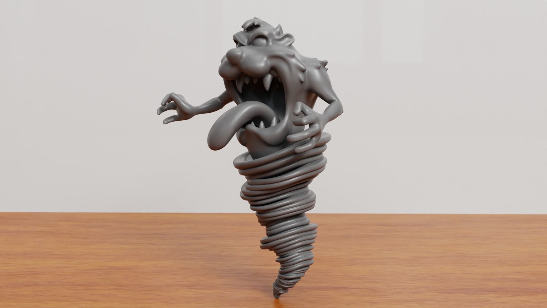 Tasmanian Devil 3D print model_3