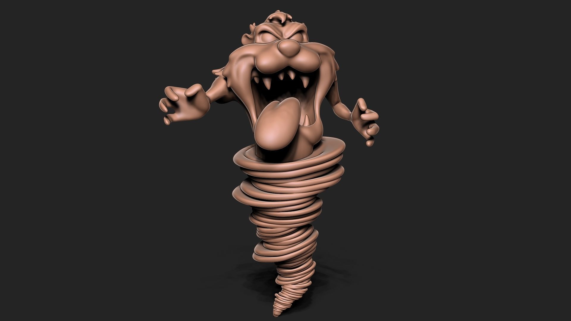 Tasmanian Devil 3D print model_4