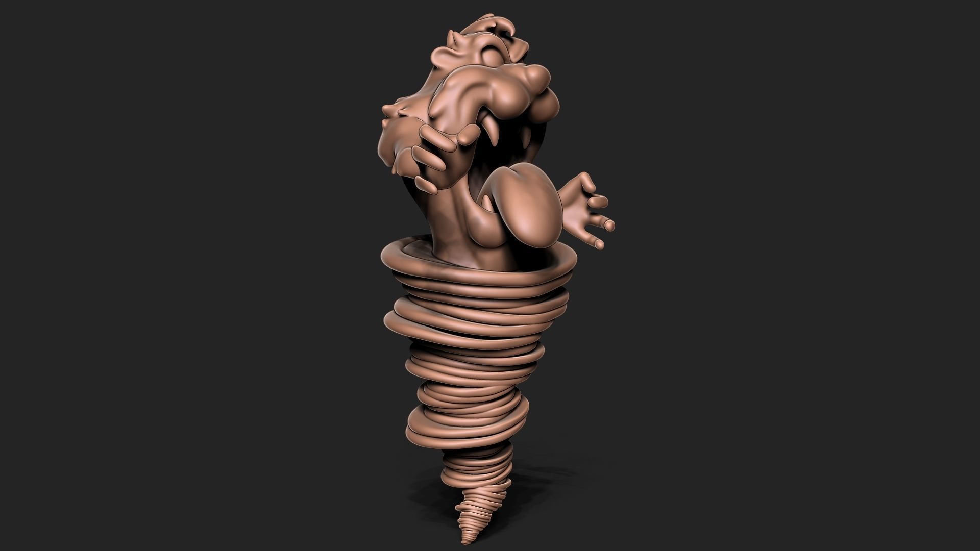 Tasmanian Devil 3D print model_6
