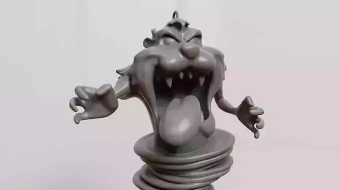 Tasmanian Devil Keychain 3D print model
