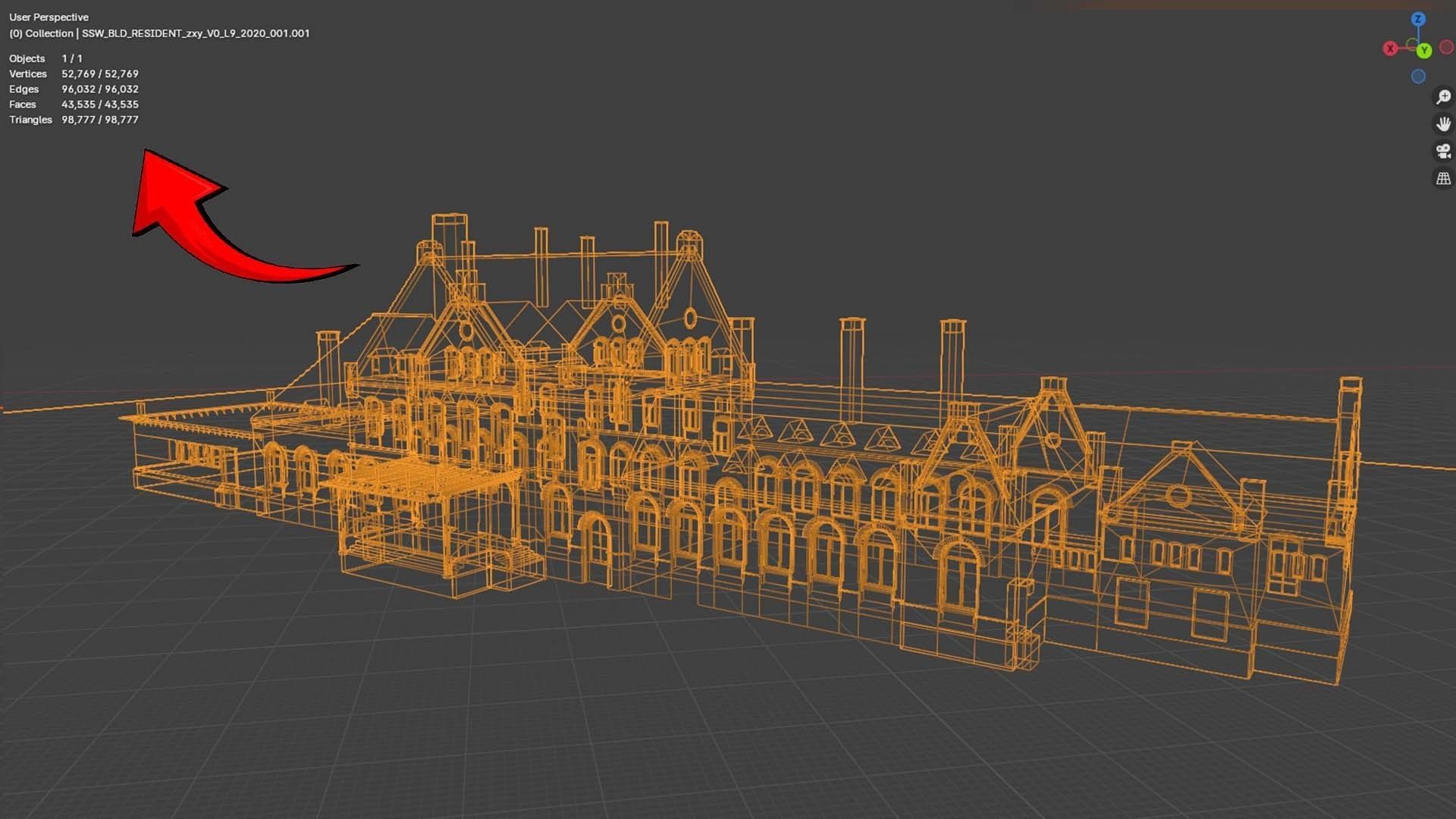 low poly railway station 3d model Low-poly 3D model_4
