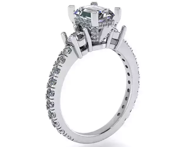 Emerald Diamond Ring 2048