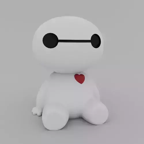 Valentines Special - Cute little Baymax 3D print model