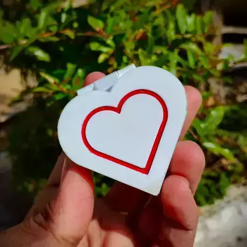 Valentines Special - Gift Box and Heart Keychain 3D print model