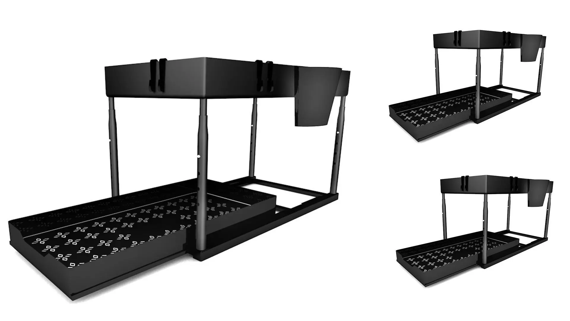 under sink cabinet shelf 3d model Low-poly 3D model_0