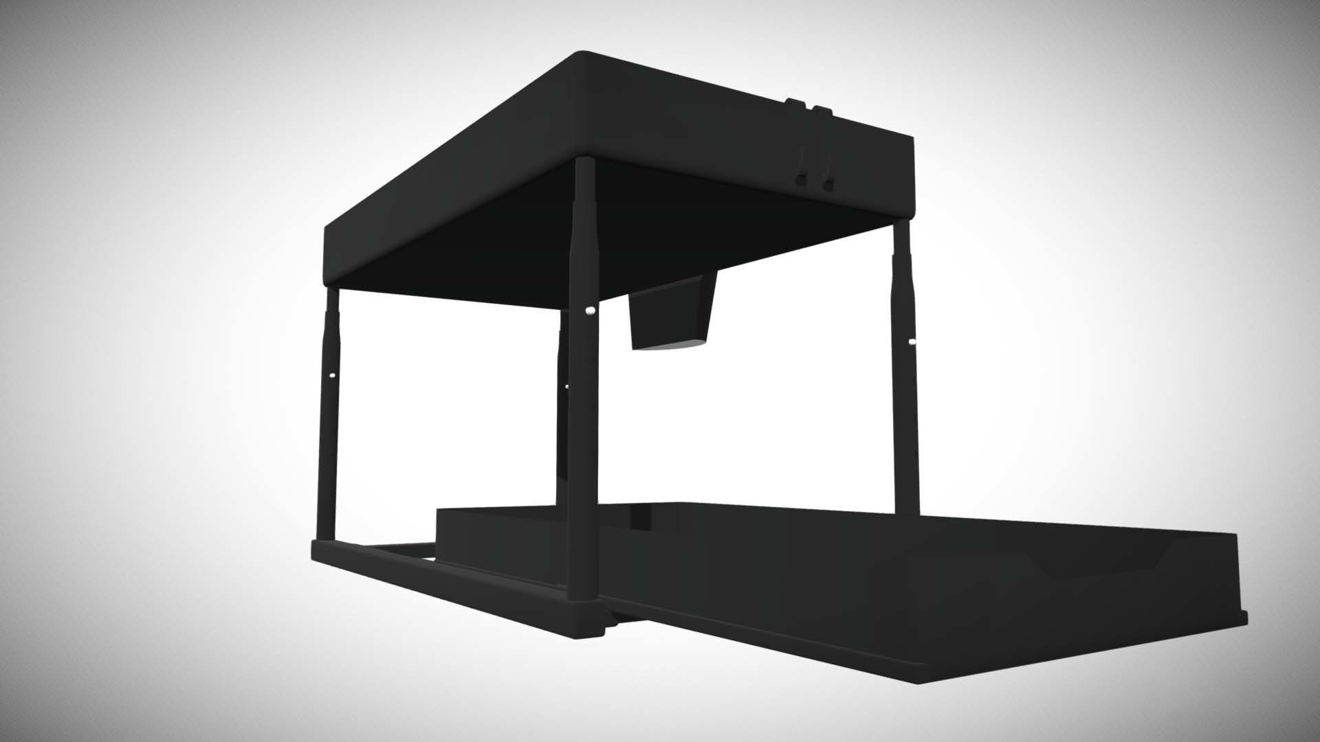 under sink cabinet shelf 3d model Low-poly 3D model_7