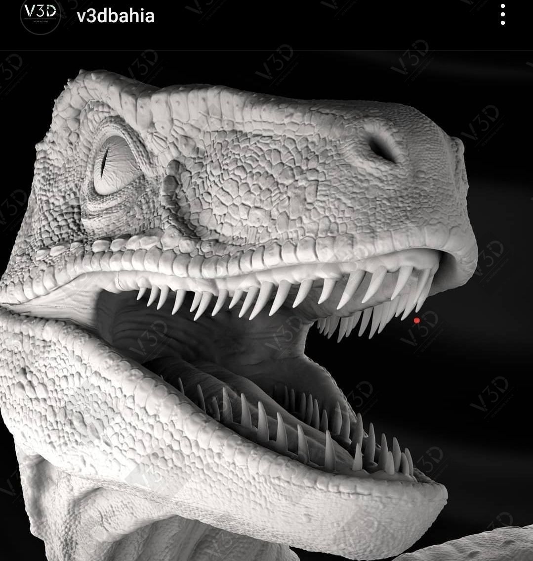 Velociraptor Blue fanart - V3D 3D print model_1