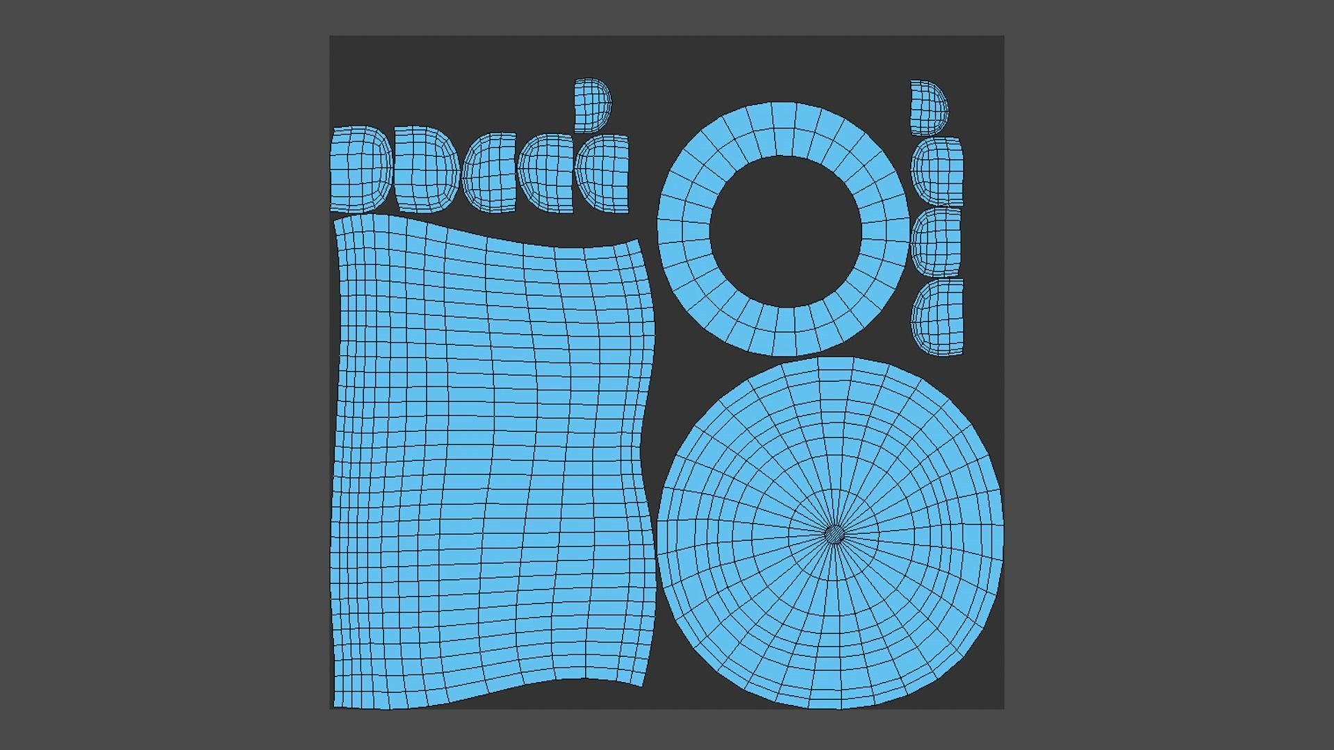 Fantasy Mushroom F05 Blue Orange - Scene Backdrop Design Low-poly 3D model_13