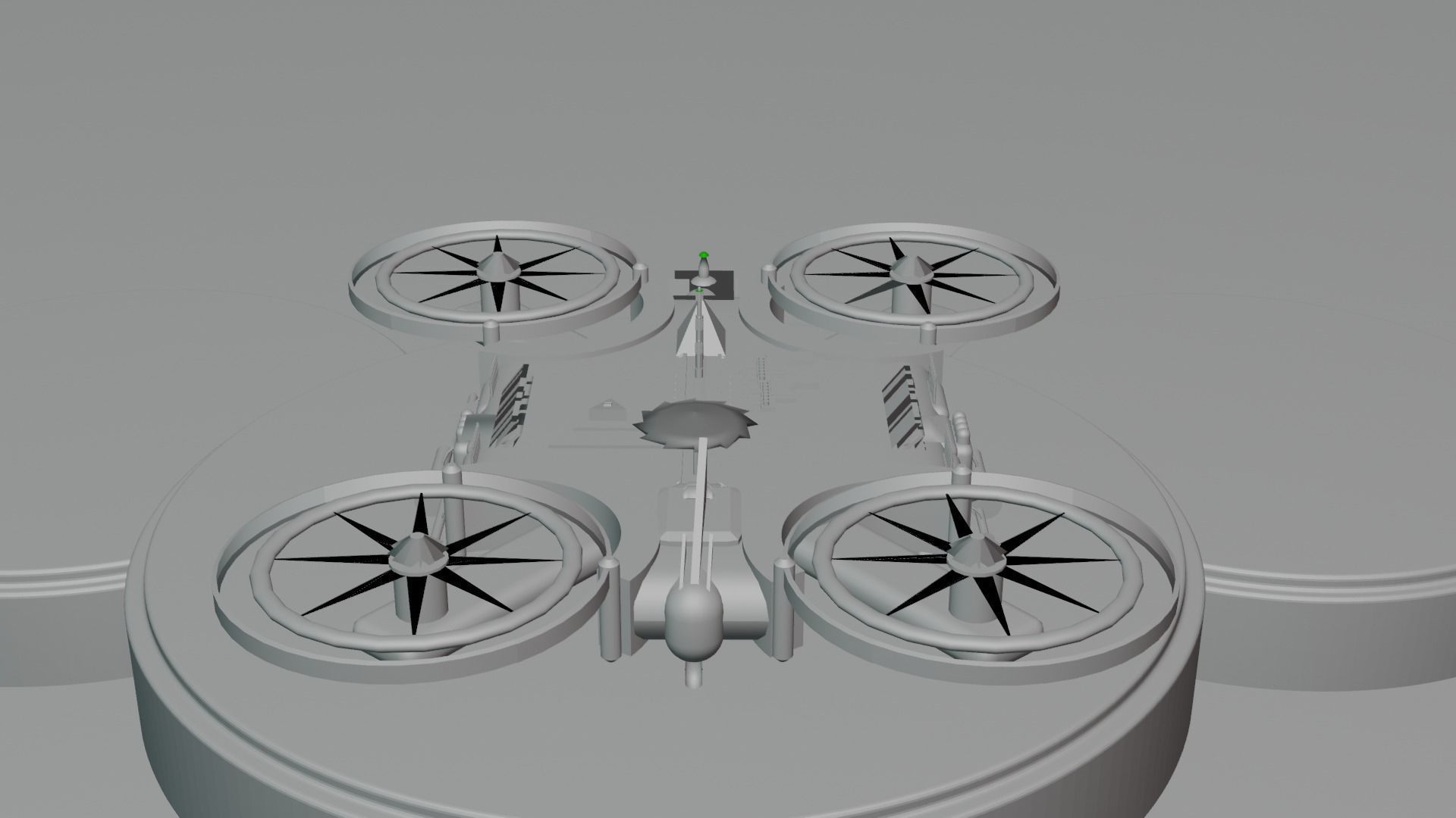 Fighter Drone by Art SSFK Low-poly 3D model_7