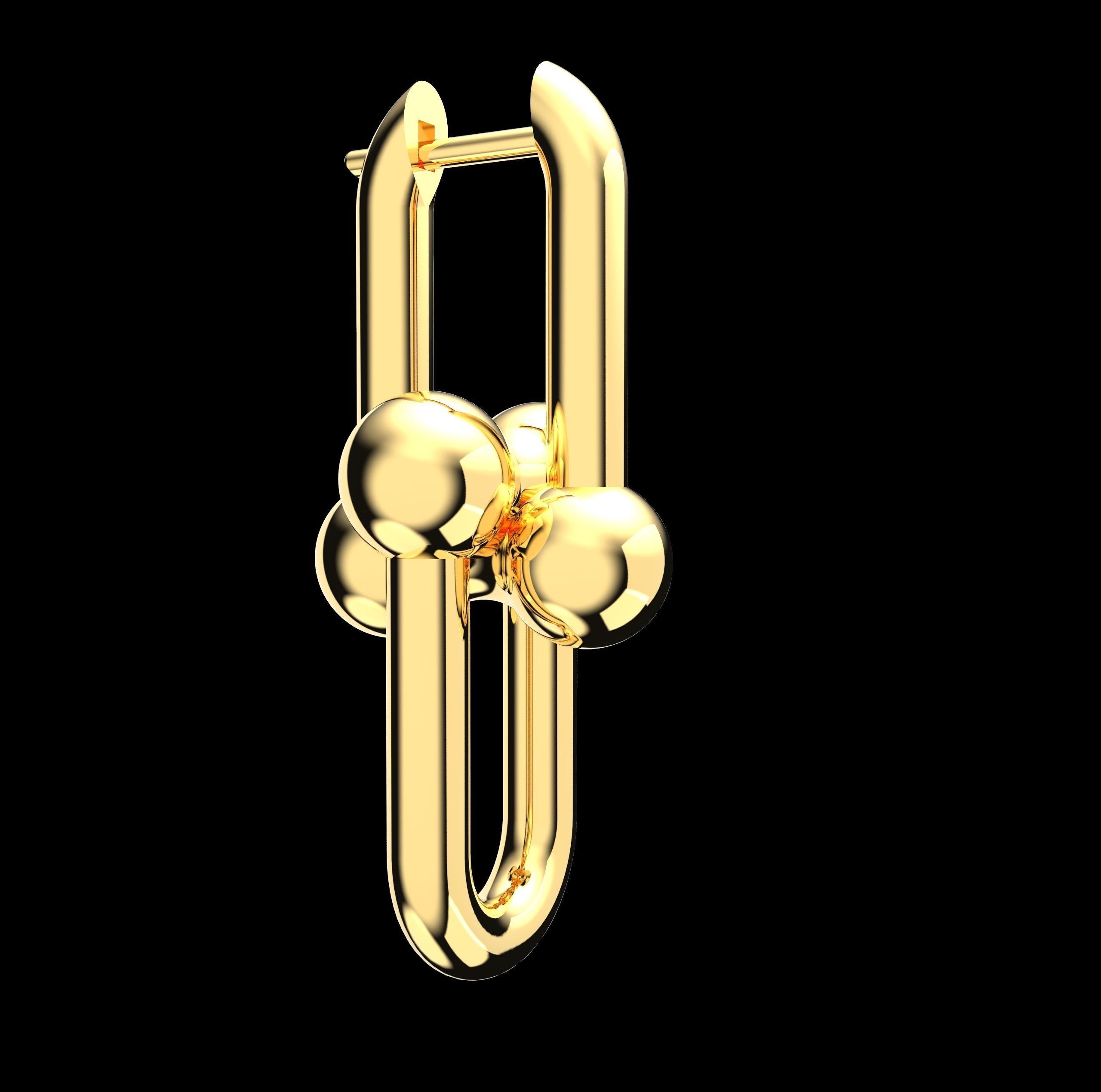 Earrings Link 3D print model_8