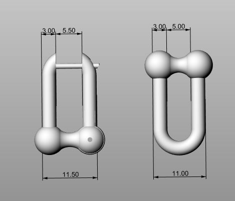 Earrings Link 3D print model_15