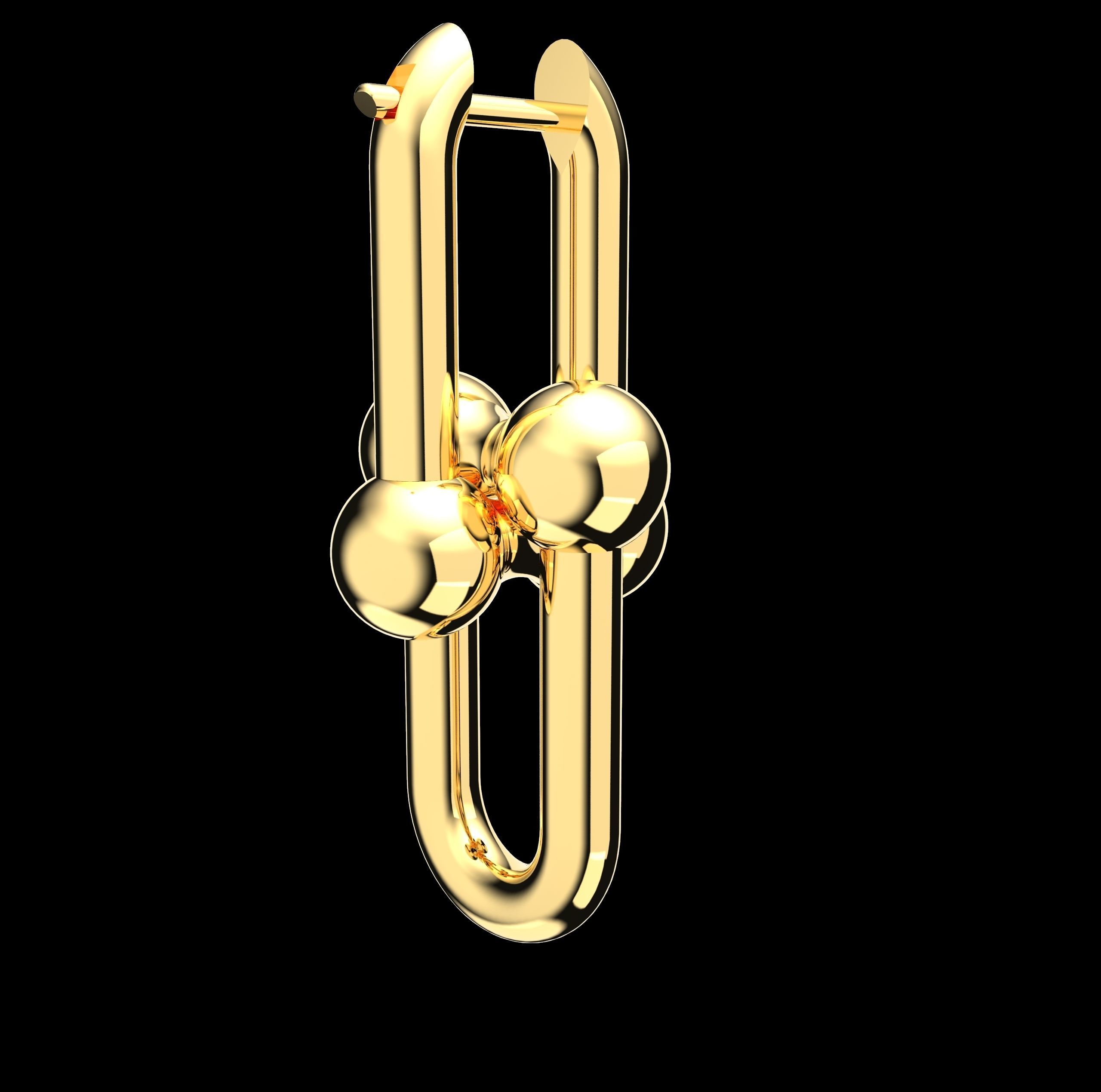 Earrings Link 3D print model_9