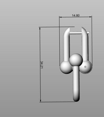 Earrings Link 3D print model_13