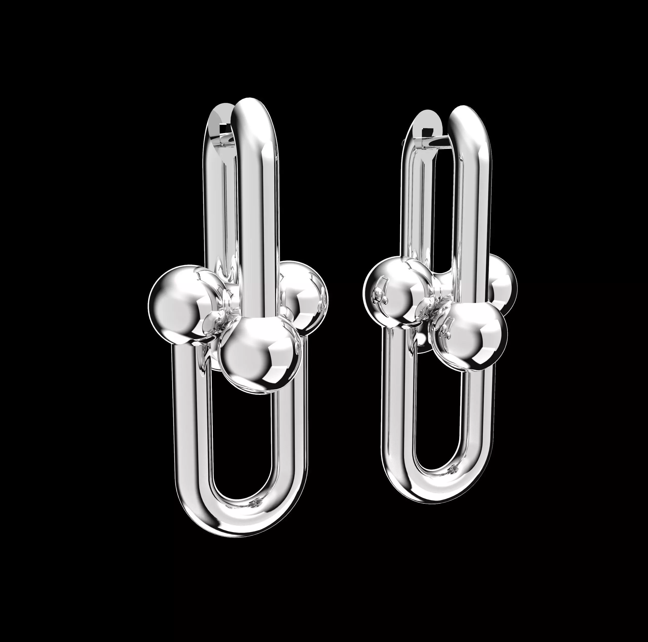 Earrings Link 3D print model_0