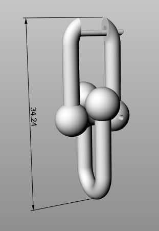 Earrings Link 3D print model_16